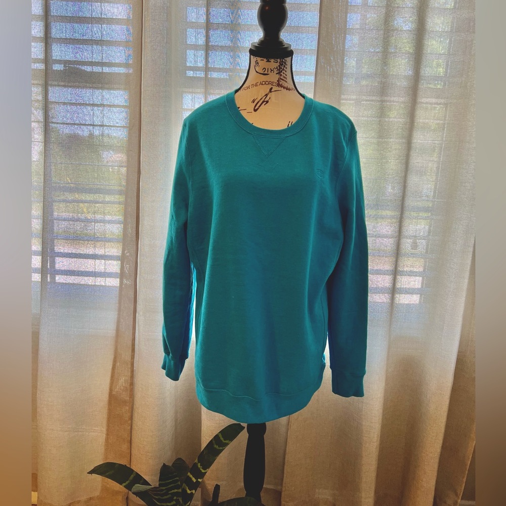 Champion sweatshirt turquoise blue size XL